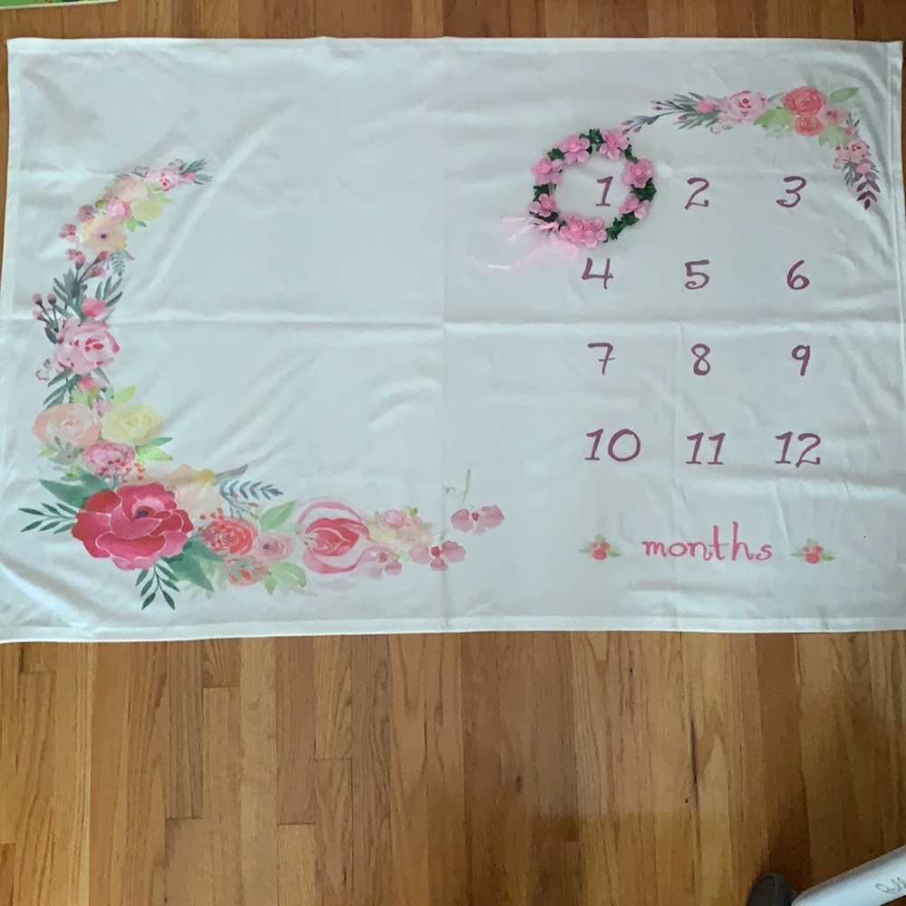 Baby calendar blanket